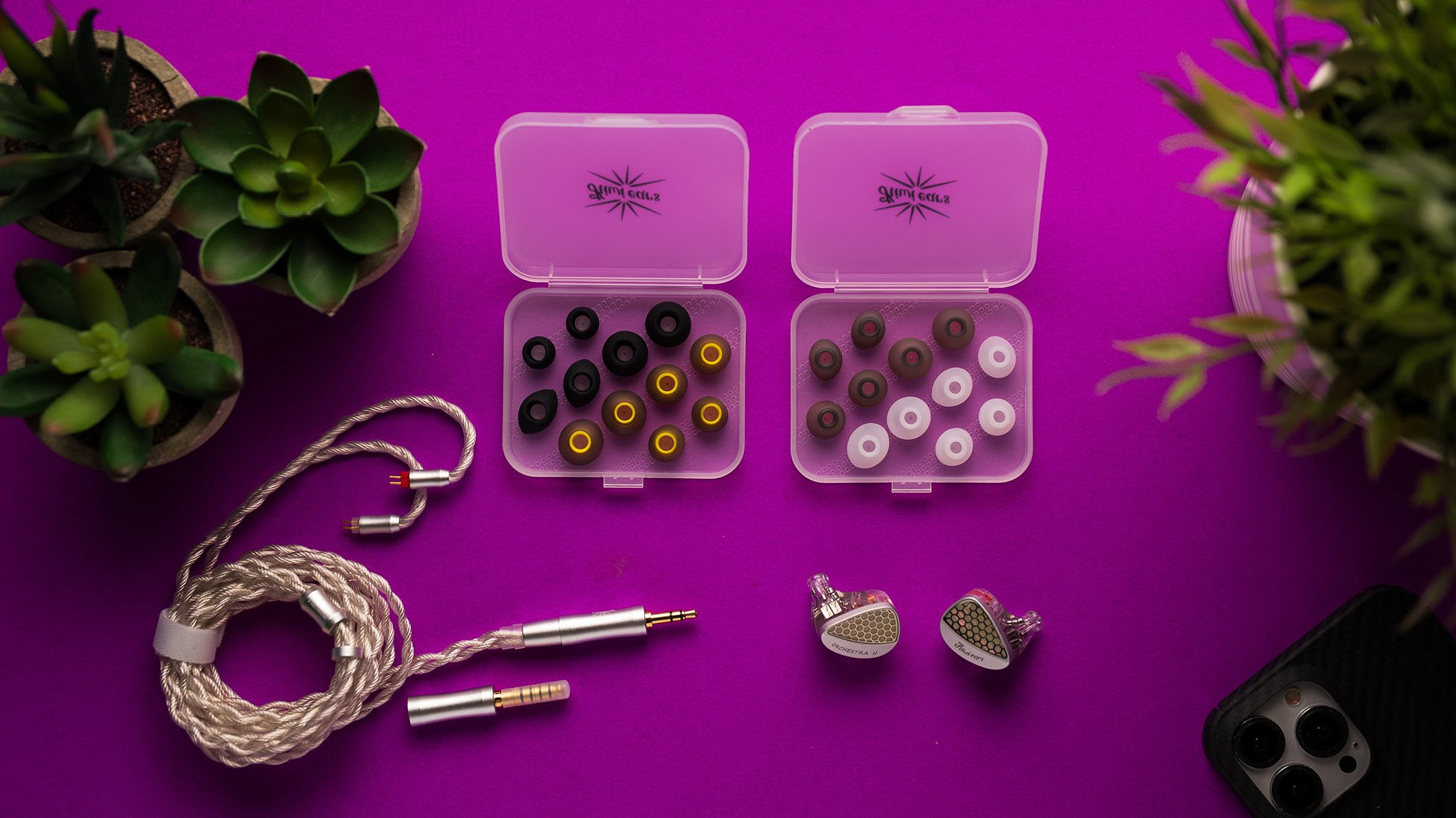 Kiwi Ears Orchestra II accessories.