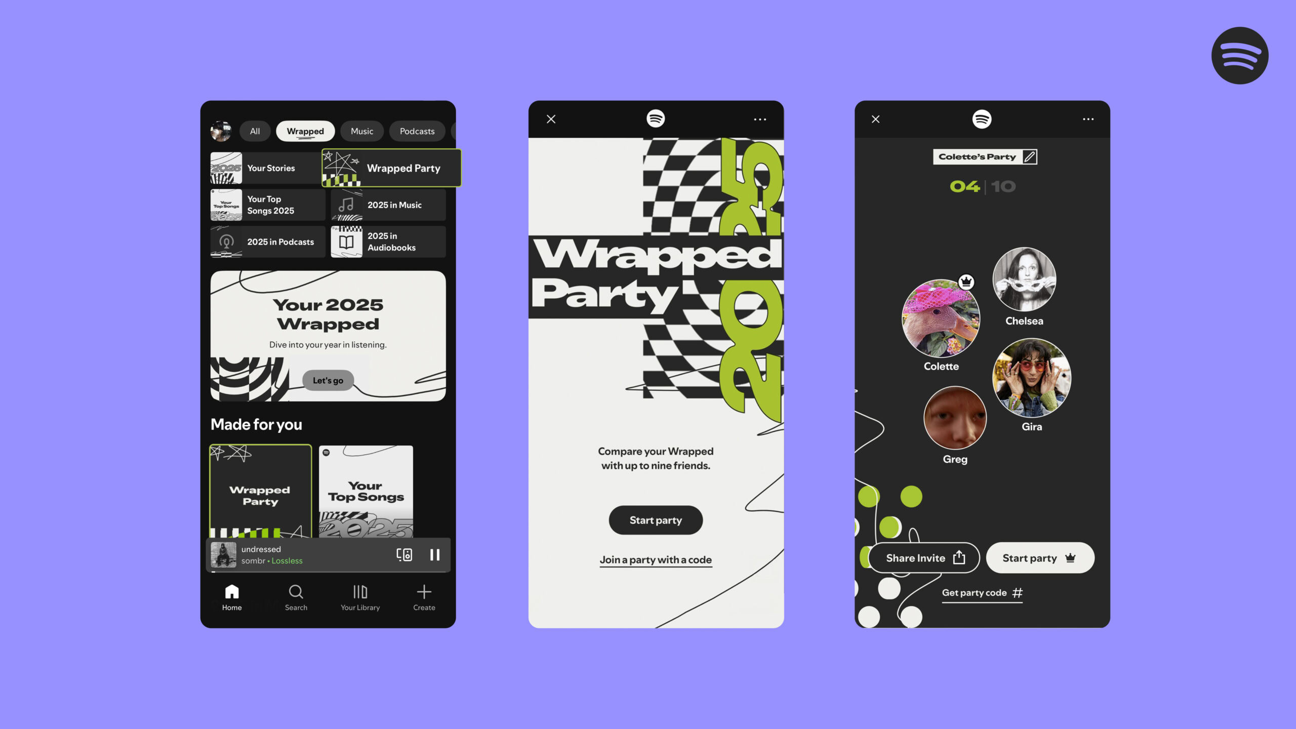 WP_Subfeed spotify wrapped party