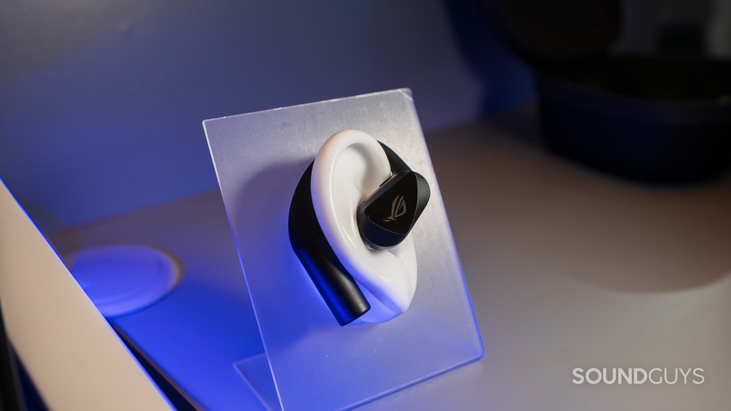 ASUS ROG Centra Open Wireless Gaming Earbuds at CES 2026.