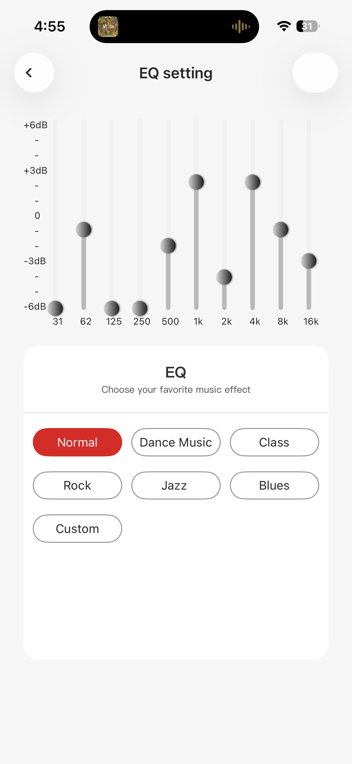 HAVIT Space NC01T app EQ.