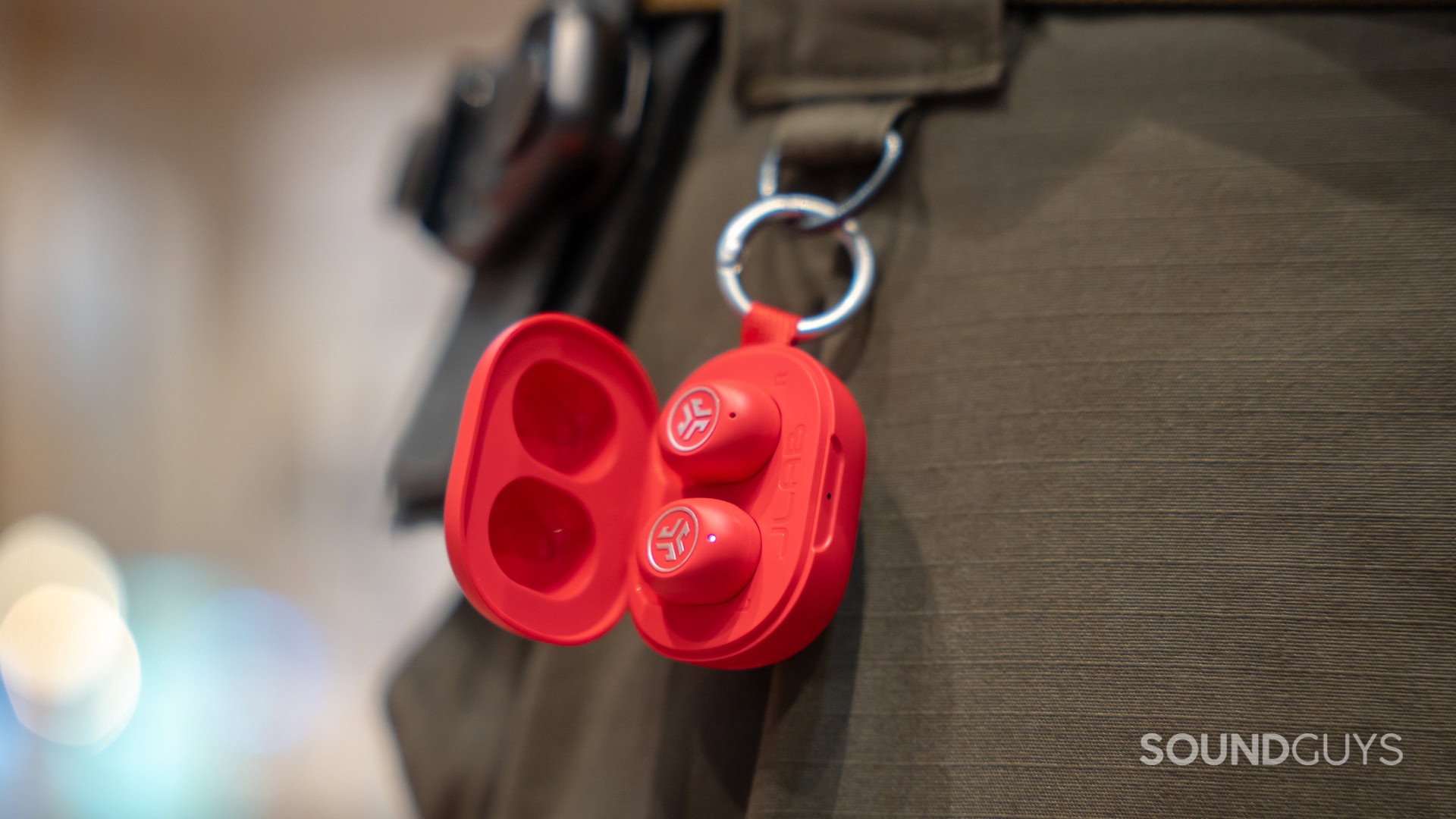 jlab jbuds mini on belt loop