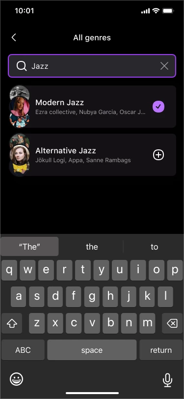 A screenshot of the Flow Tune feature in Deezer's mobile app.