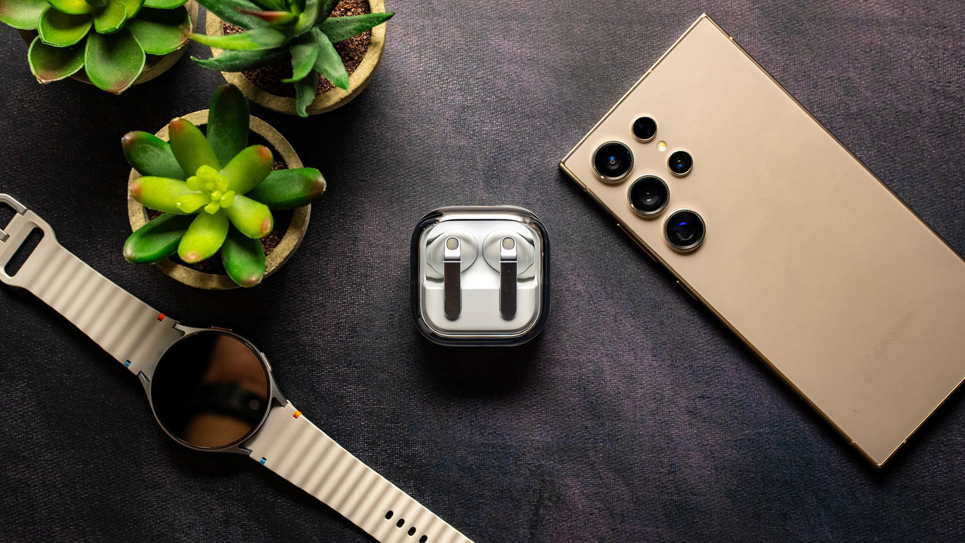 The Samsung Galaxy Buds 4 Pro sit among the latest smartwatch, phone from Samsung.