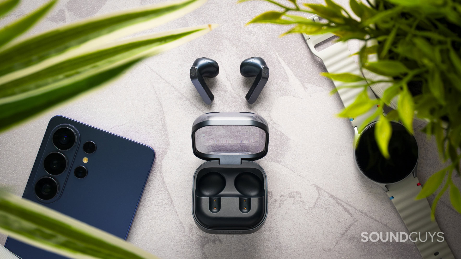 Samsung Galaxy Buds 4 earbuds outside of case