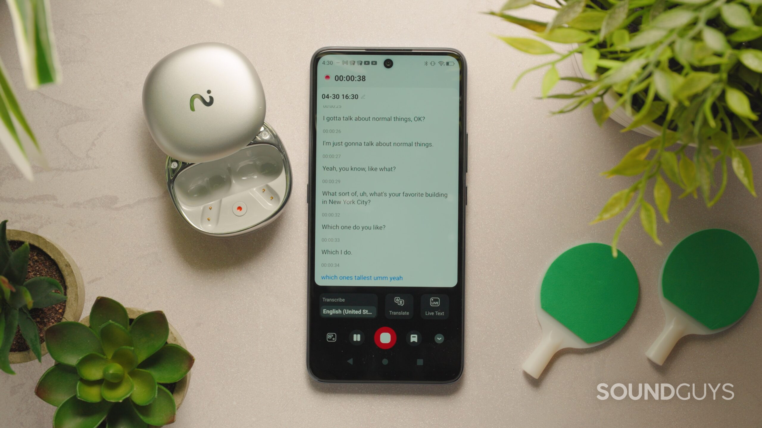 Note-taking app for Viaim RecDot earbuds