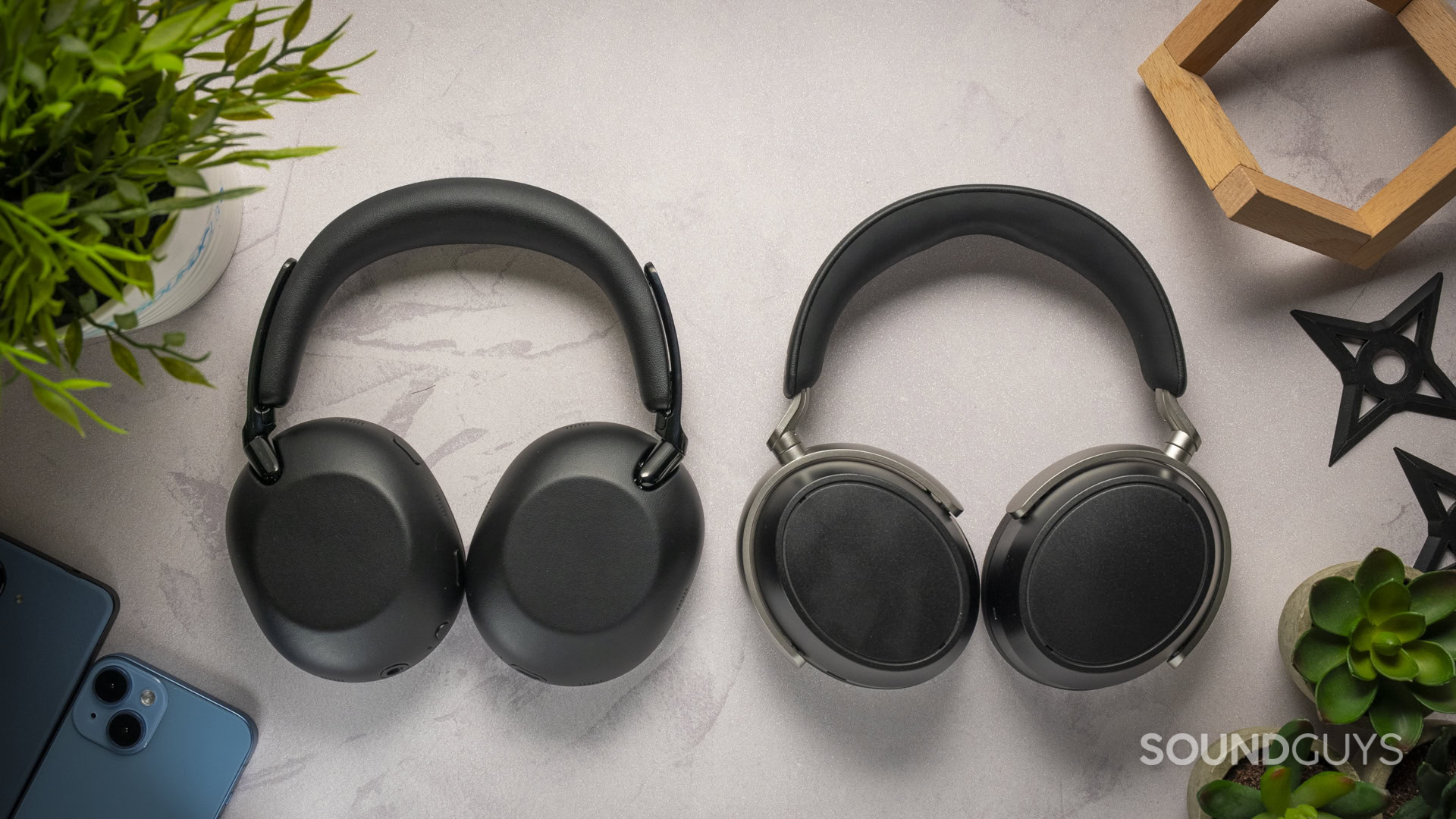 Sony WH-1000XX The Collexion Vs-7 Sony 1000X The Collexion vs Sennheiser HDB 630 top down