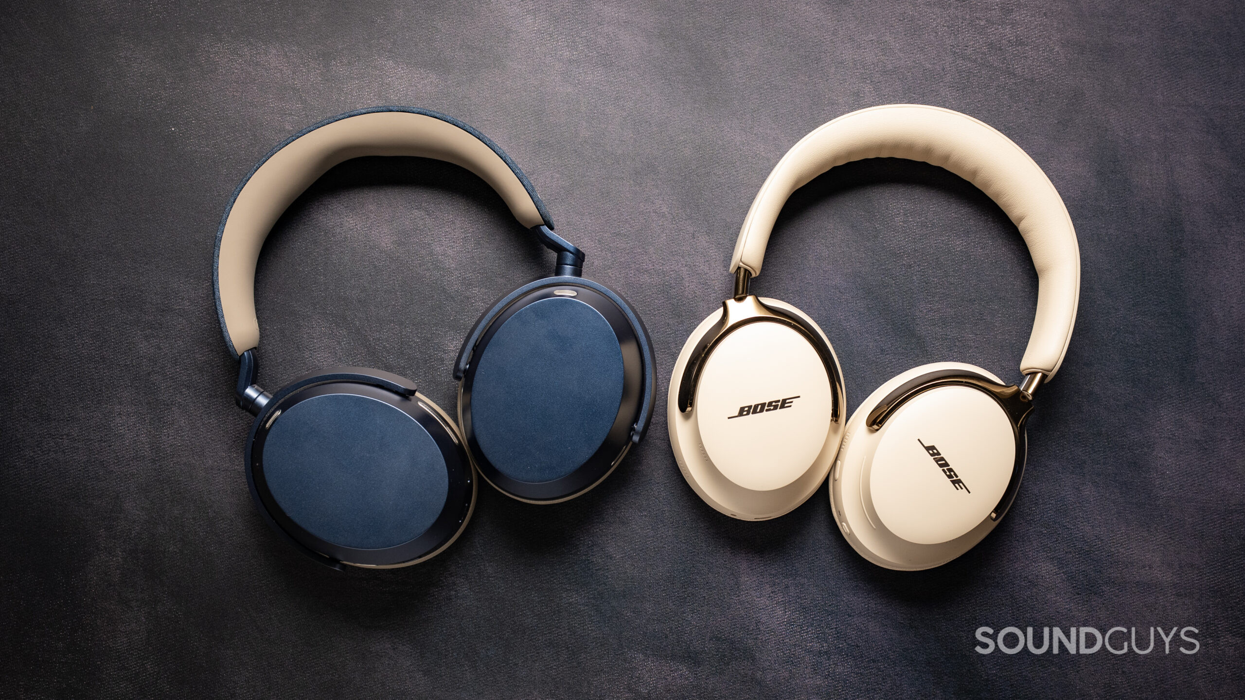Sennheiser MOMENTUM 5 vs Bose QuietComfort Ultra 2 flat on surface