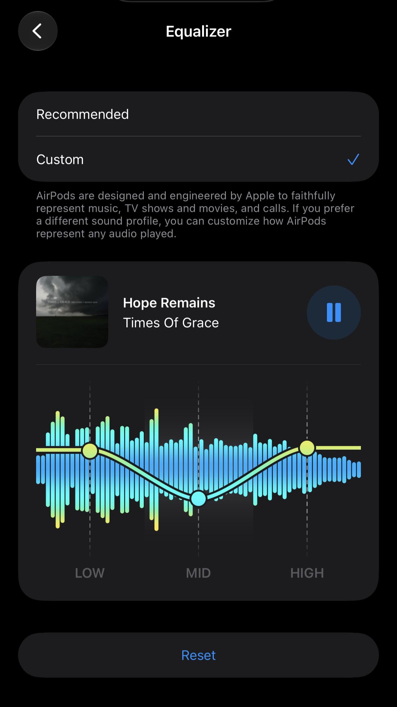 ksex56uocb6h1 Apple AirPods custom EQ settings menu