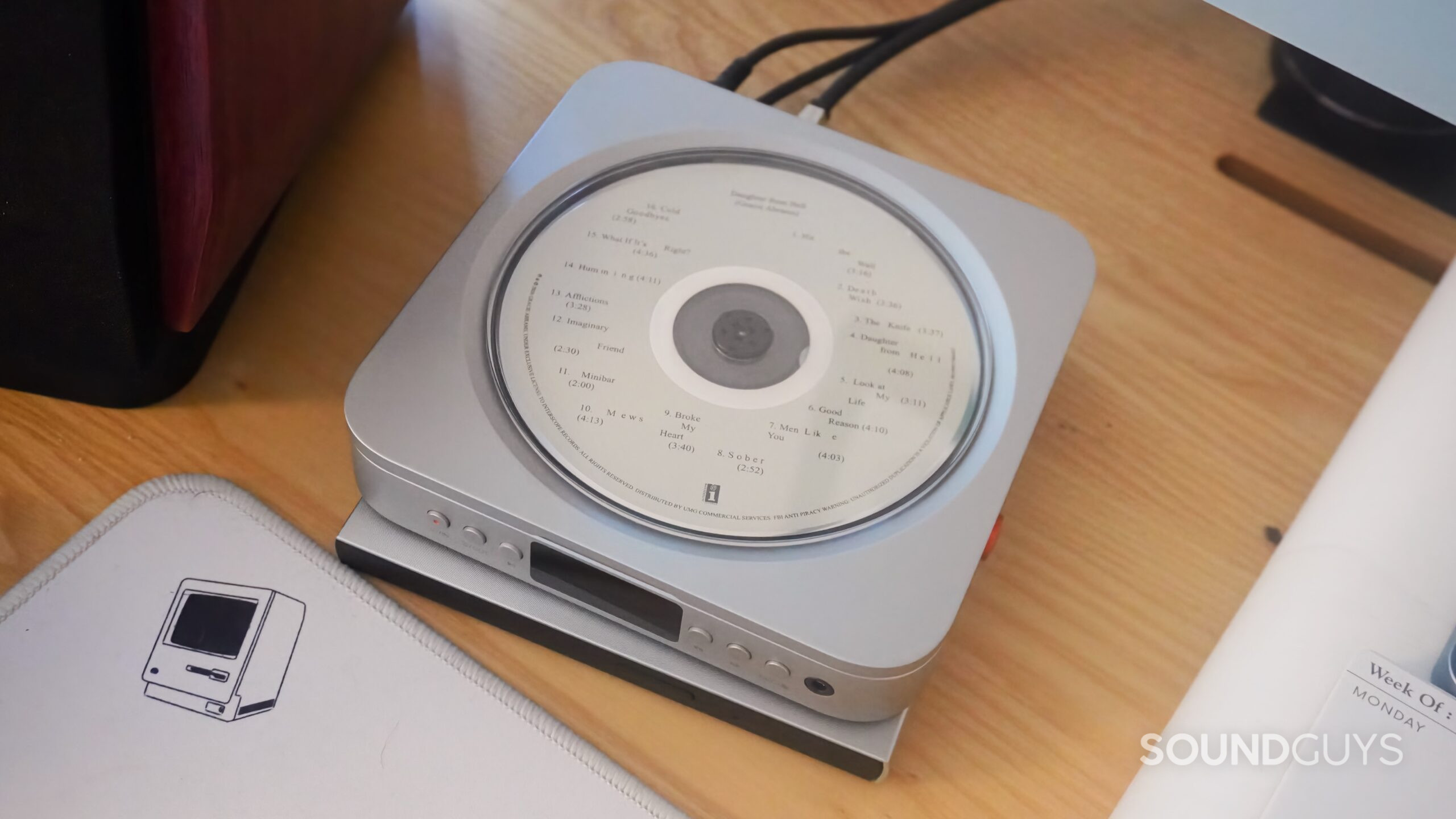 CD-Player-5 A CD loaded in the Fosi Audio Merak.