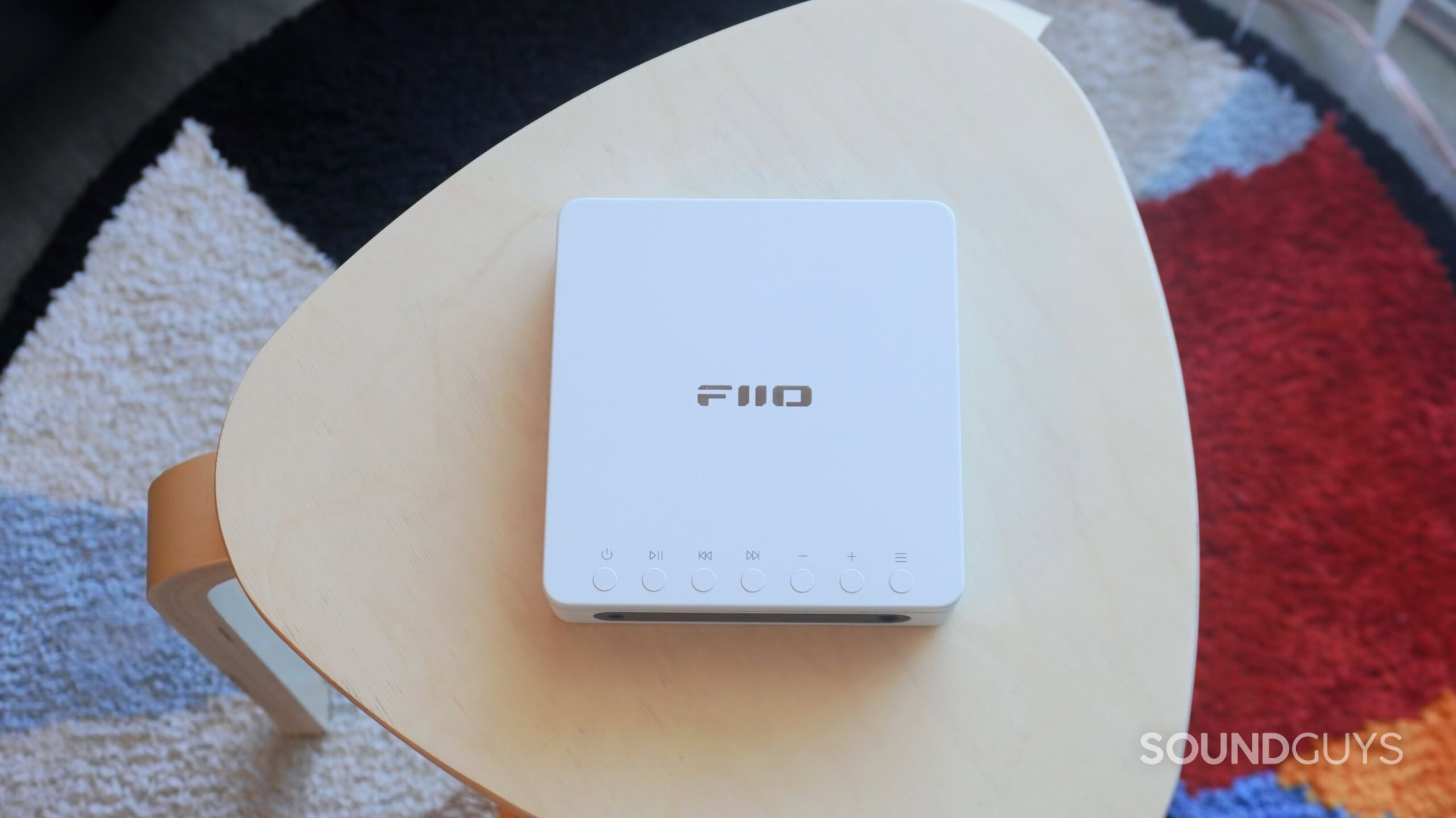 CD-Player-6 A top-down look at the Fiio DM13 CD player.