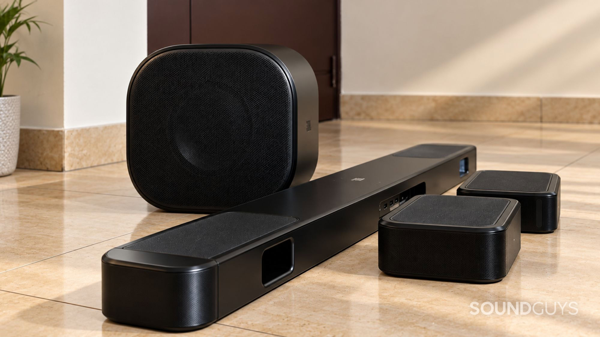 JBL Bar 1300MK2 full soundbar system on floor