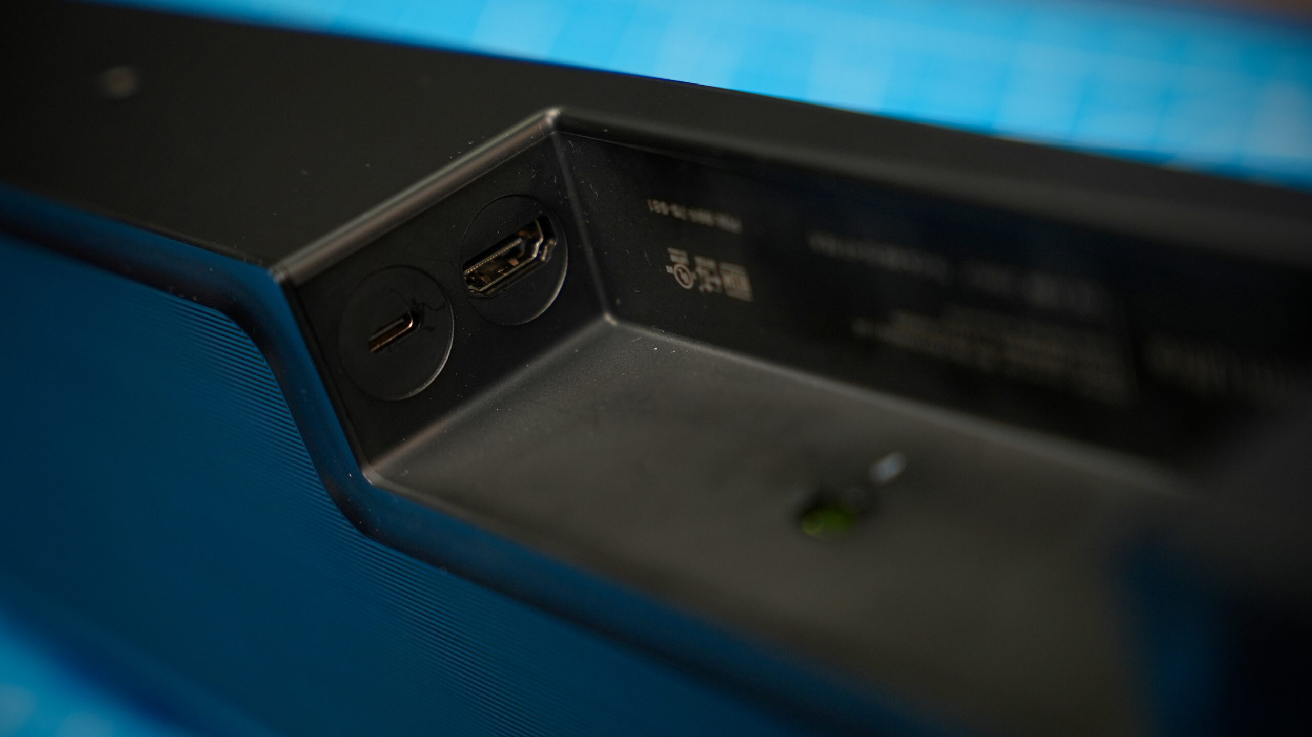HDMI eARC and USB-C ports on the Sonos Beam Ultra