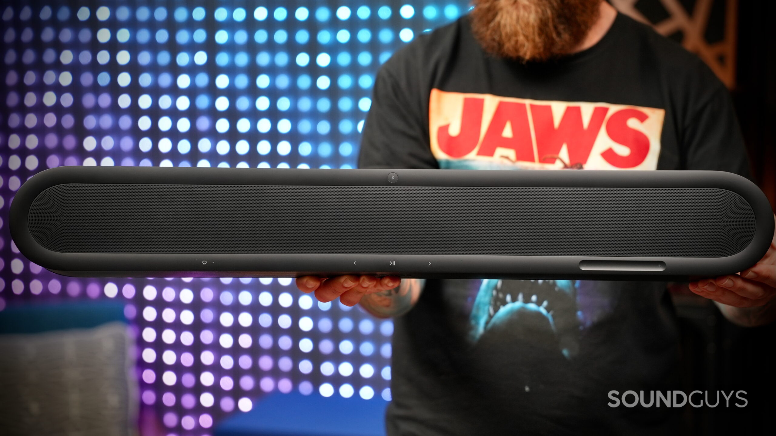 Sonos Beam Ultra soundbar viewed from above