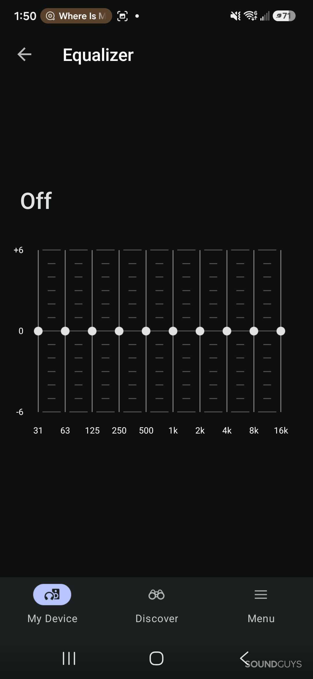 A screenshot of the Sony Sound Connect app.