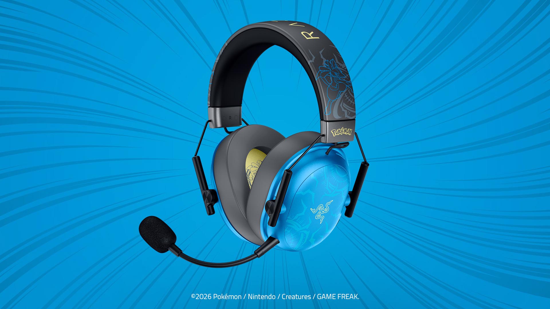 razer lucario edition blackshark v3 headphones